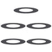 potrivit pentru inele de copac plat 5 pcs Negru Ø40 / 70 cm Oțel - WALTI WALTI