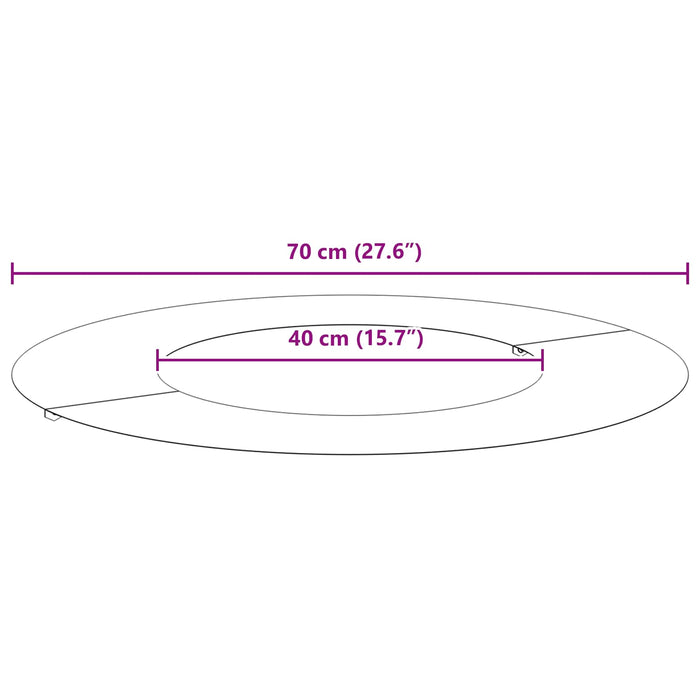 potrivit pentru inel de copac plat Maro Ø40 / 70 cm - WALTI WALTI