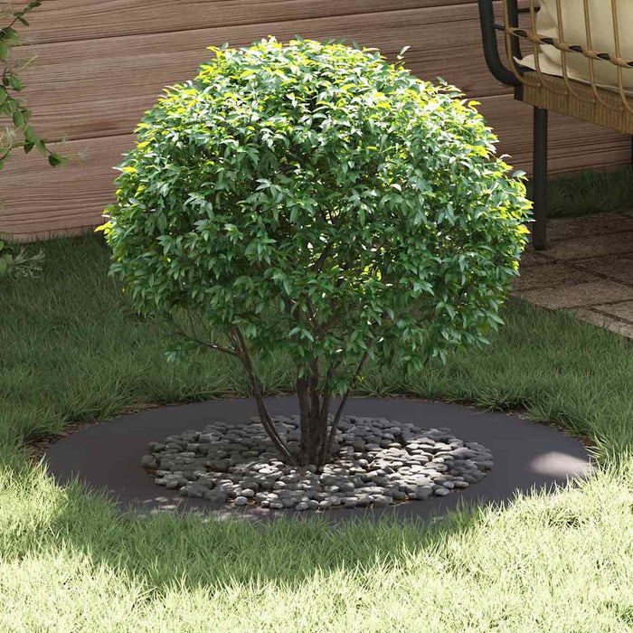 potrivit pentru inele de copac plat 5 pcs Negru Ø50 / 80 cm Oțel - WALTI WALTI