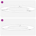 potrivit pentru inele de copac plat 5 pcs Alb Ø50 / 80 cm Oțel - WALTI WALTI