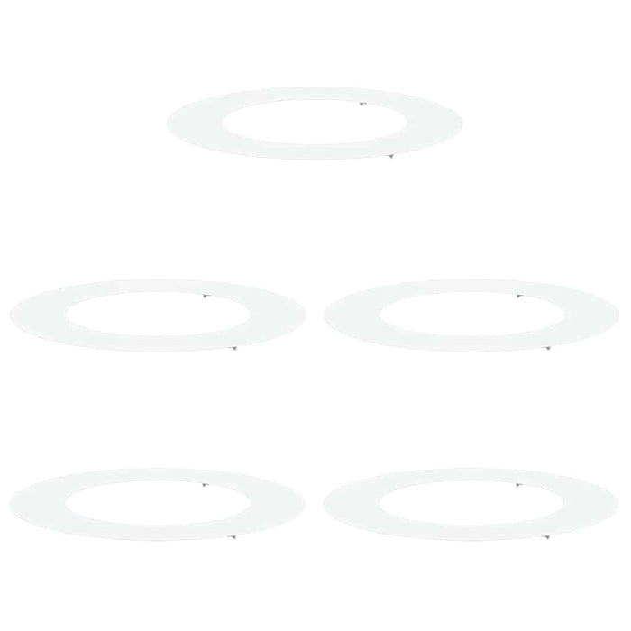 potrivit pentru inele de copac plat 5 pcs Alb Ø50 / 80 cm Oțel - WALTI WALTI