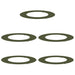 potrivit pentru inele de copac plat 5 pcs Olivengrønn Ø50 / 80 cm - WALTI WALTI