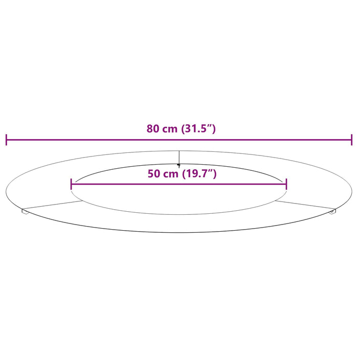 potrivit pentru inel de copac plat Maro Ø50 / 80 cm - WALTI WALTI