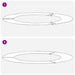 potrivit pentru inele de copac plat 5 pcs Alb Ø60 / 90 cm Oțel - WALTI WALTI