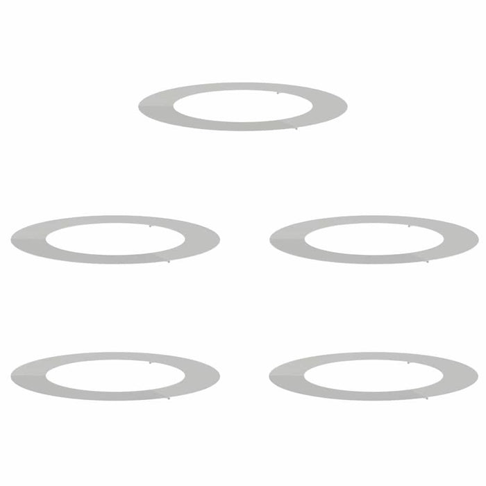 potrivit pentru inele de copac plat 5 pcs Argintiu Ø60 / 90 cm - WALTI WALTI