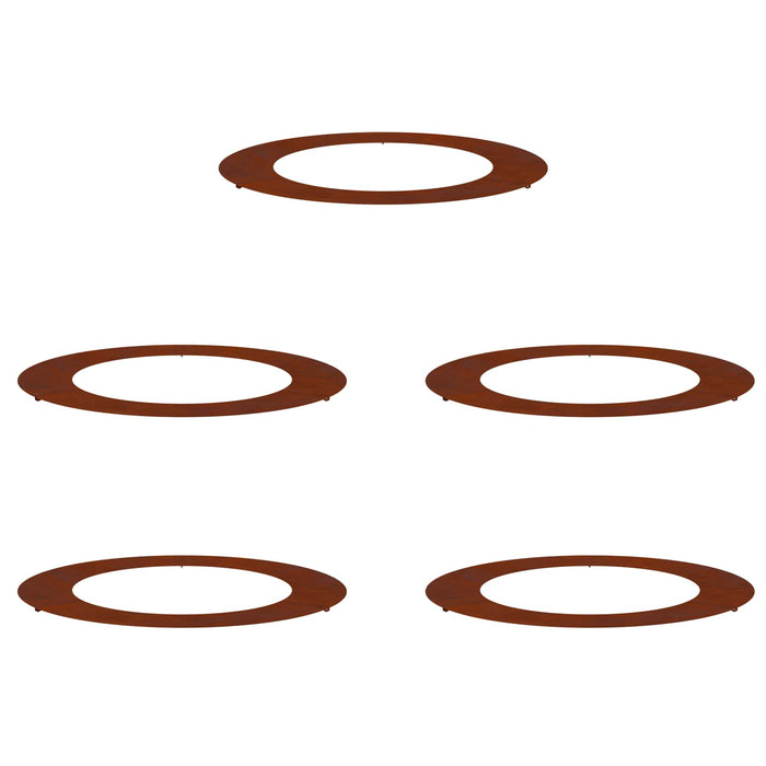 potrivit pentru inele de copac plat 5 pcs Maro Ø60 / 90 cm - WALTI WALTI