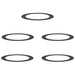 potrivit pentru inele de copac plat 5 pcs Negru Ø90 / 120 cm Oțel - WALTI WALTI
