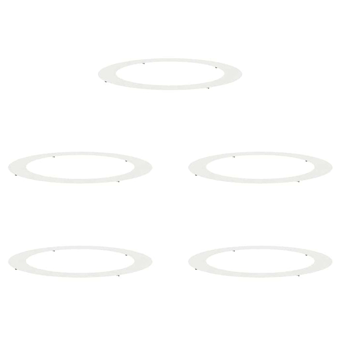 potrivit pentru inele de copac plat 5 pcs Alb Ø90 / 120 cm Oțel - WALTI WALTI