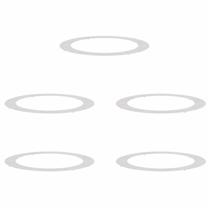 potrivit pentru inele de copac plat 5 pcs Argintiu Ø90 / 120 cm - WALTI WALTI
