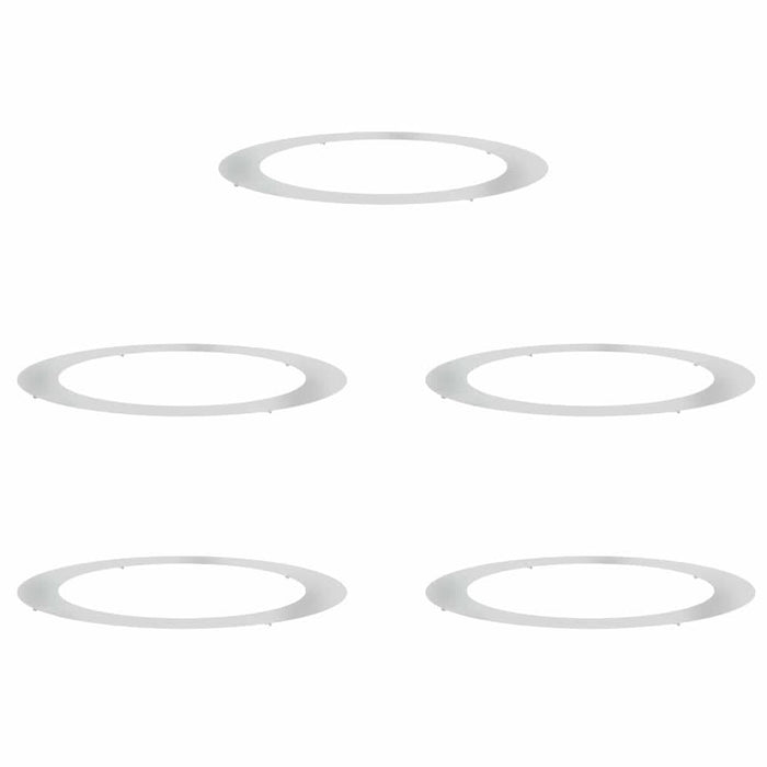 potrivit pentru inele de copac plat 5 pcs Argintiu Ø90 / 120 cm - WALTI WALTI