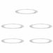 potrivit pentru inele de copac plat 5 pcs Argintiu Ø90 / 120 cm - WALTI WALTI