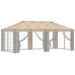 Cadru de Gazebo 6 x 3 m Negru Oțel - WALTI WALTI