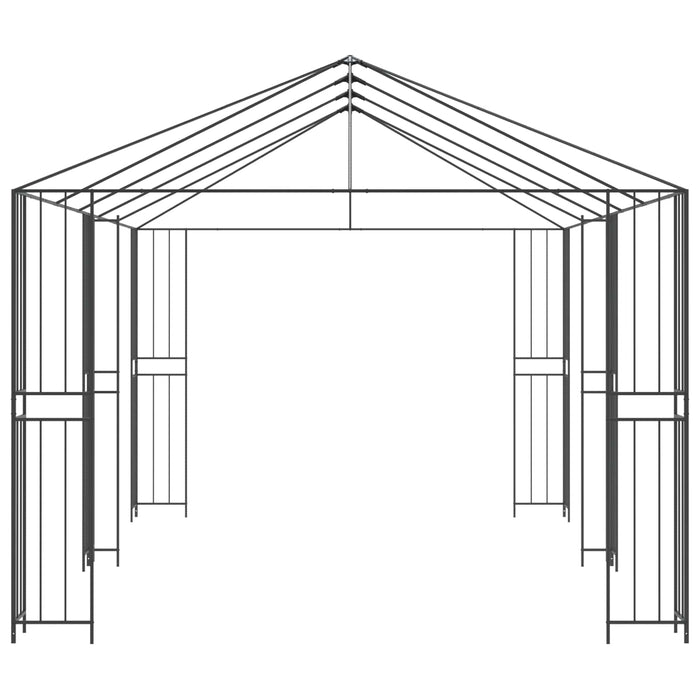 Cadru de Gazebo 6 x 3 m Negru Oțel - WALTI WALTI
