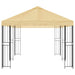Pavilion cu panouri laterale 6 x 3 m Crem Poliester și oțel 190 - WALTI WALTI