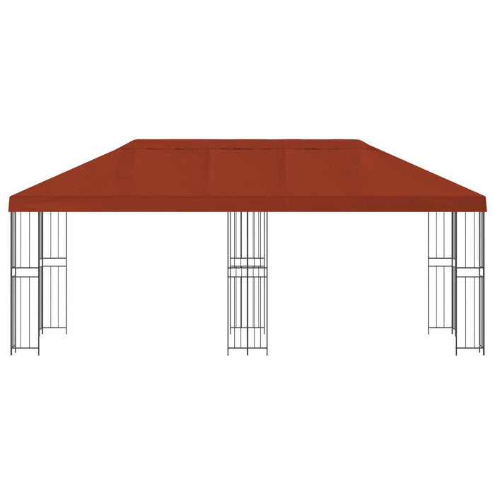 Pavilion cu panouri laterale 6 x 3 m Terracota - WALTI WALTI
