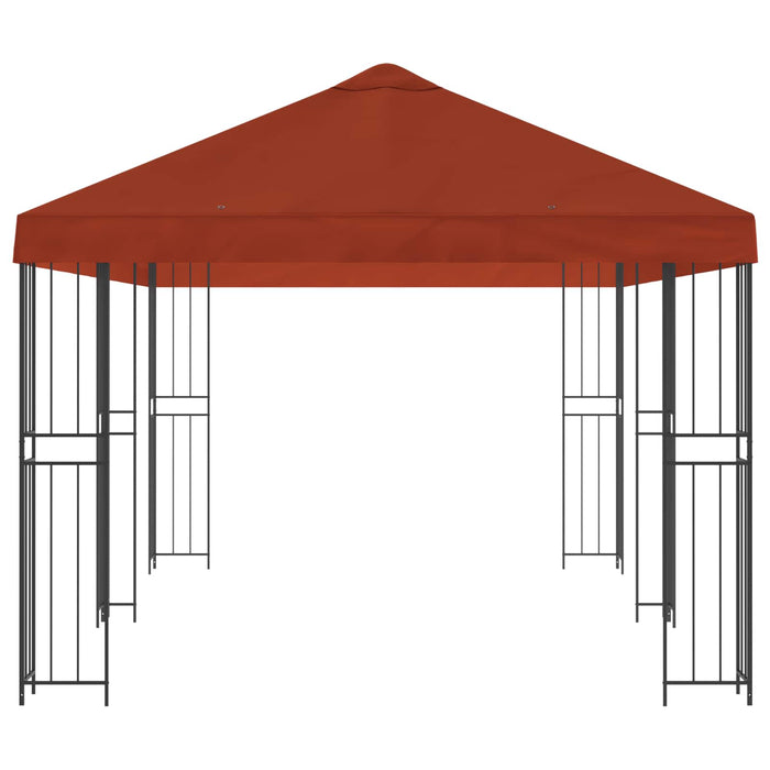 Pavilion cu panouri laterale 6 x 3 m Terracota - WALTI WALTI