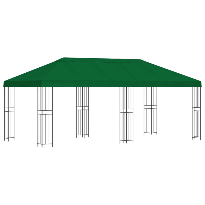Pavilion cu panouri laterale 6 x 3 m Verde Poliester și oțel - WALTI WALTI
