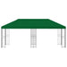 Pavilion cu panouri laterale 6 x 3 m Verde Poliester și oțel - WALTI WALTI