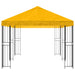 Pavilion cu panouri laterale 6 x 3 m Galben Poliester și oțel - WALTI WALTI
