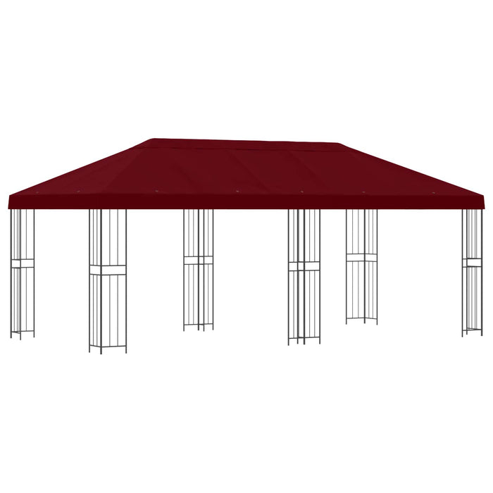 Pavilion cu panouri laterale 6 x 3 m Burgundy Poliester și oțel - WALTI WALTI