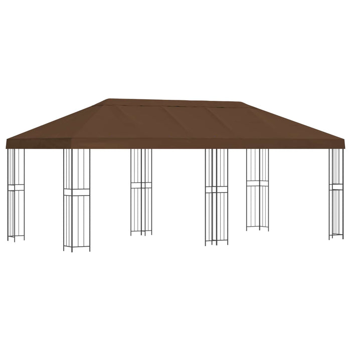Pavilion cu panouri laterale 6 x 3 m Maro Poliester și oțel 190 - WALTI WALTI