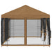 Pavilion cu panouri laterale 6 x 3 m Bej Poliester și oțel 190 - WALTI WALTI
