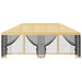 Pavilion cu panouri laterale 6 x 3 m Crem Poliester și oțel 190 - WALTI WALTI
