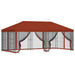 Pavilion cu panouri laterale 6 x 3 m Terracota - WALTI WALTI