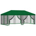 Pavilion cu panouri laterale 6 x 3 m Verde Poliester și oțel - WALTI WALTI