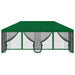 Pavilion cu panouri laterale 6 x 3 m Verde Poliester și oțel - WALTI WALTI