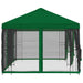 Pavilion cu panouri laterale 6 x 3 m Verde Poliester și oțel - WALTI WALTI