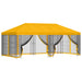 Pavilion cu panouri laterale 6 x 3 m Galben Poliester și oțel - WALTI WALTI