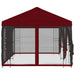 Pavilion cu panouri laterale 6 x 3 m Burgundy Poliester și oțel - WALTI WALTI