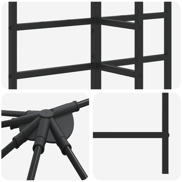 Cadru de Gazebo 6 x 3 m Negru Oțel - WALTI WALTI