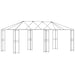Cadru de Gazebo 6 x 3 m Negru Oțel - WALTI WALTI