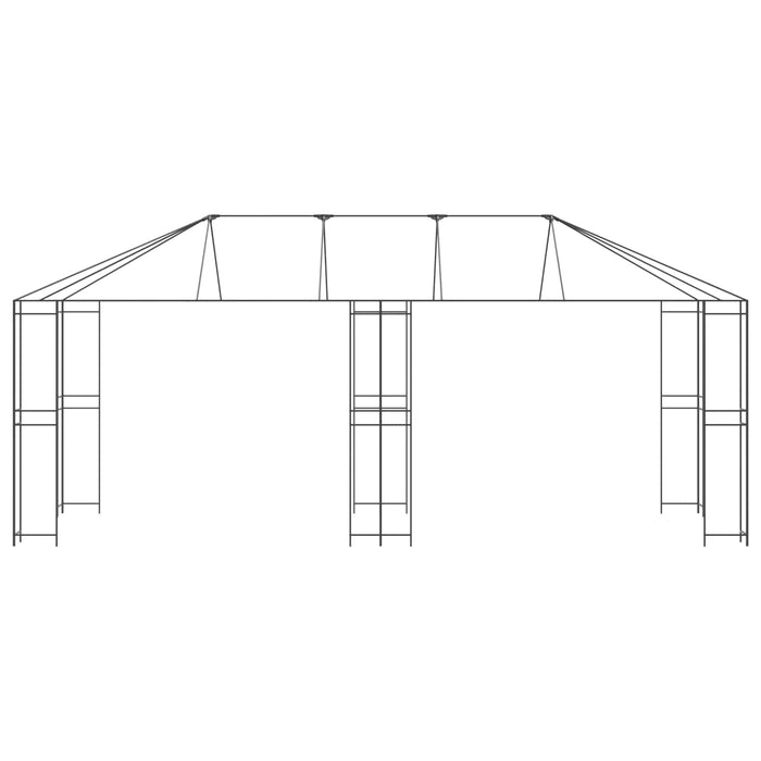 Cadru de Gazebo 6 x 3 m Negru Oțel - WALTI WALTI
