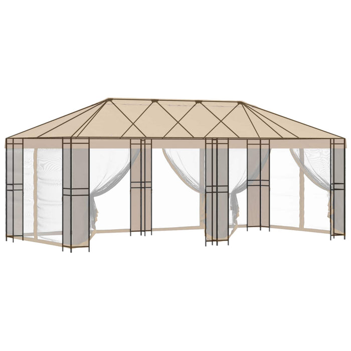 Cadru de Gazebo 6 x 3 m Negru Oțel - WALTI WALTI