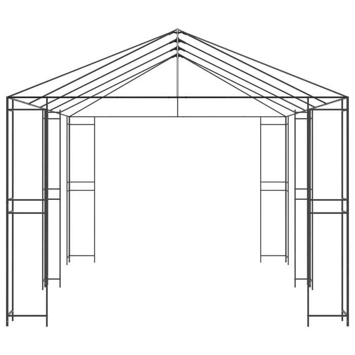 Cadru de Gazebo 6 x 3 m Negru Oțel - WALTI WALTI