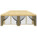 Pavilion cu panouri laterale 6 x 3 m Crem Poliester și oțel 190 - WALTI WALTI