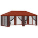 Pavilion cu panouri laterale 6 x 3 m Terracota - WALTI WALTI