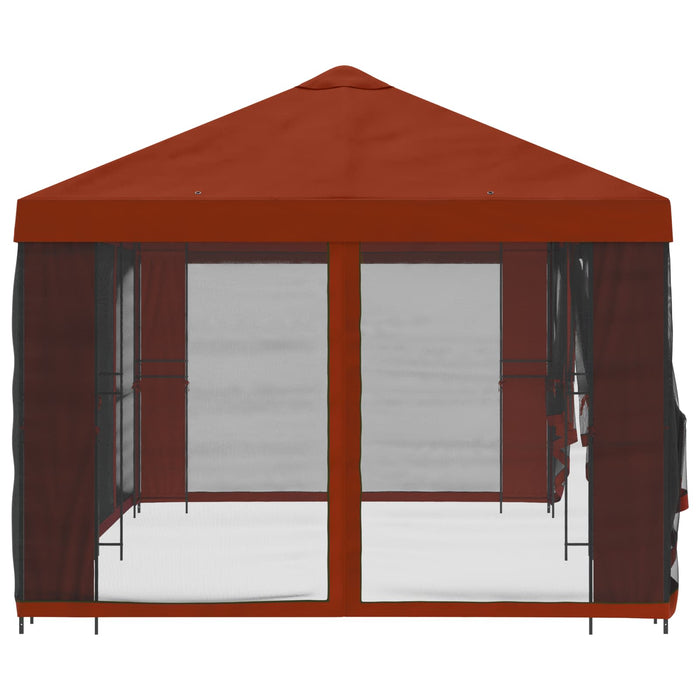 Pavilion cu panouri laterale 6 x 3 m Terracota - WALTI WALTI