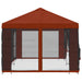 Pavilion cu panouri laterale 6 x 3 m Terracota - WALTI WALTI