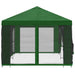 Pavilion cu panouri laterale 6 x 3 m Verde Poliester și oțel - WALTI WALTI