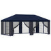 Pavilion cu panouri laterale 6 x 3 m albastru Poliester și oțel - WALTI WALTI