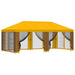 Pavilion cu panouri laterale 6 x 3 m Galben Poliester și oțel - WALTI WALTI