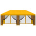 Pavilion cu panouri laterale 6 x 3 m Galben Poliester și oțel - WALTI WALTI
