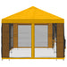 Pavilion cu panouri laterale 6 x 3 m Galben Poliester și oțel - WALTI WALTI