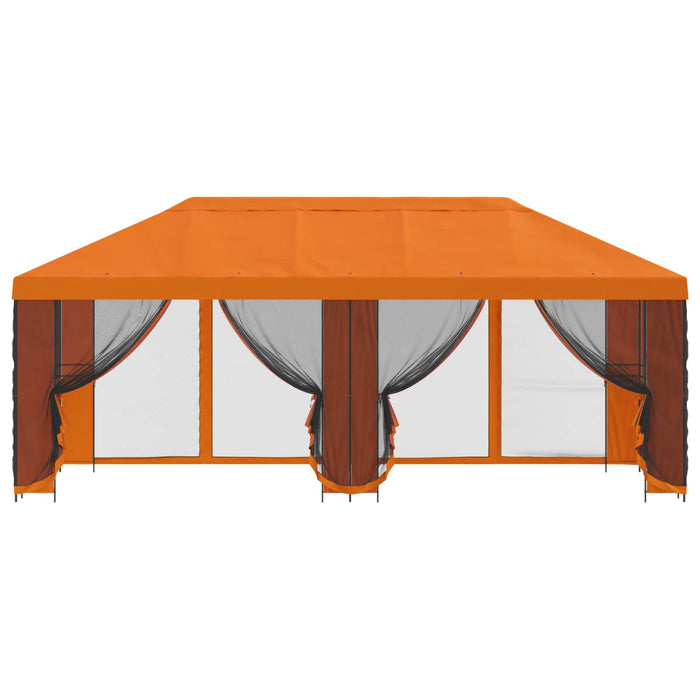 Pavilion cu panouri laterale 6 x 3 m Portocaliu - WALTI WALTI