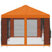 Pavilion cu panouri laterale 6 x 3 m Portocaliu - WALTI WALTI