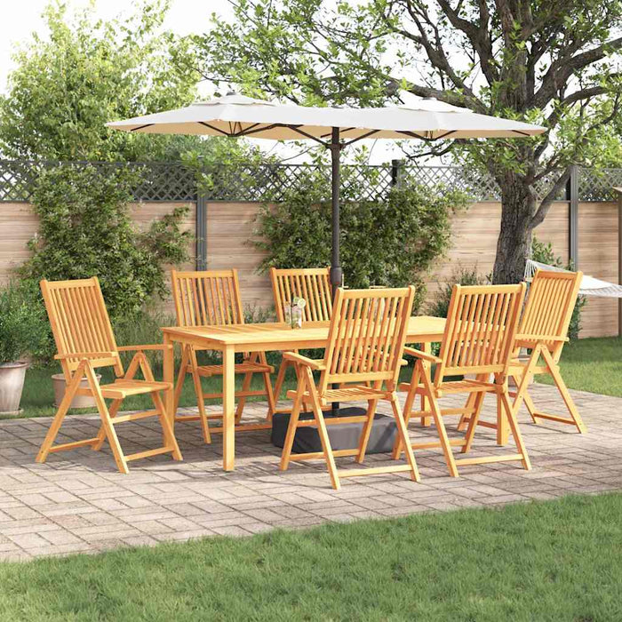 Set de masă pentru grădină 7 pcs Maro lemn masiv de acacia - WALTI WALTI